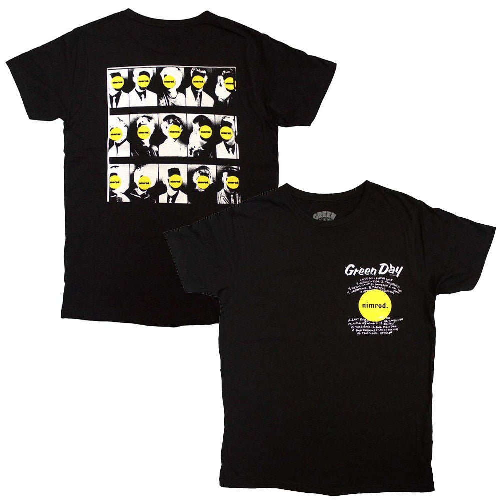 GREEN DAY グリーンデイ - Nimrod Pocket Mugshots / バックプリントあり / Tシャツ / メンズ - PGS